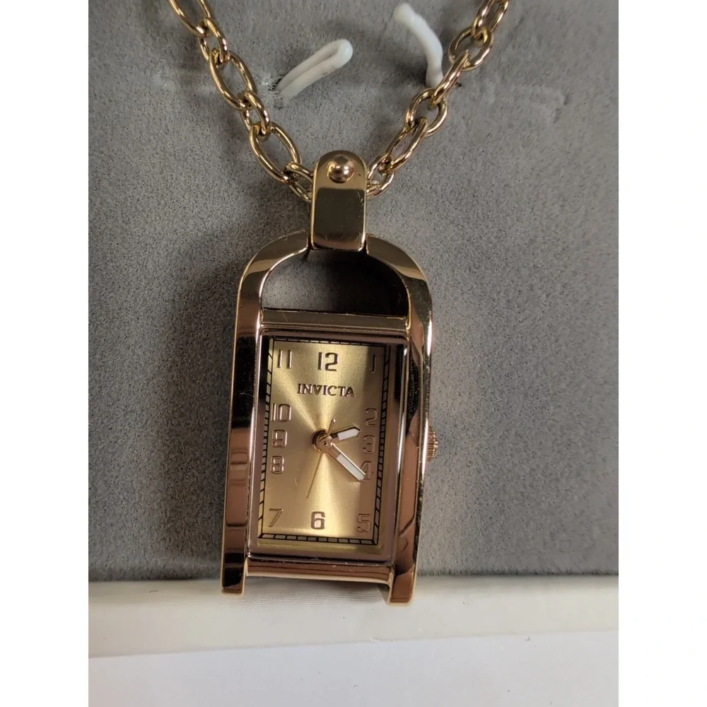 Invicta Mini Angel Women's Necklace Watch 17.5 mm, Gold Tone Working